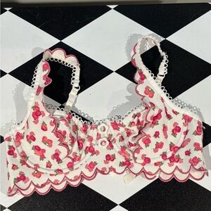 For Love And Lemons Pink Floral Bralette